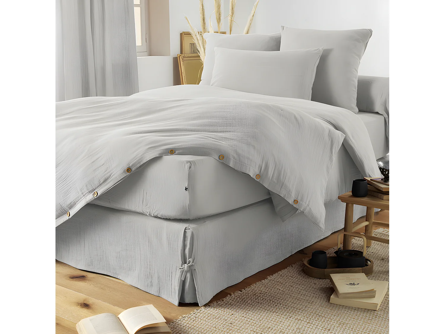 Pack housse de couette "Gaïa" toutes dimensions "Gaze de Coton"