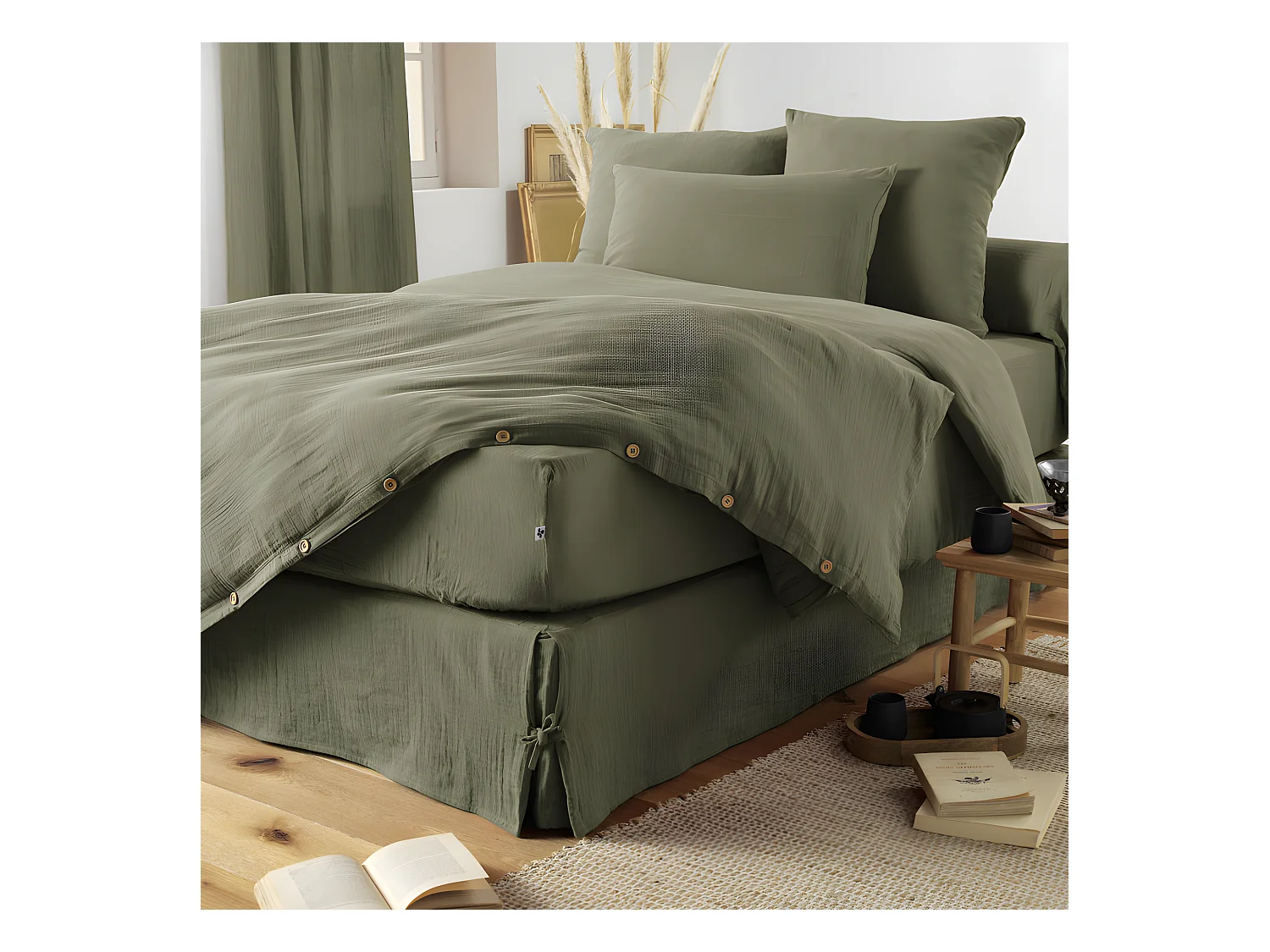 Pack housse de couette "Gaïa" toutes dimensions "Gaze de Coton"