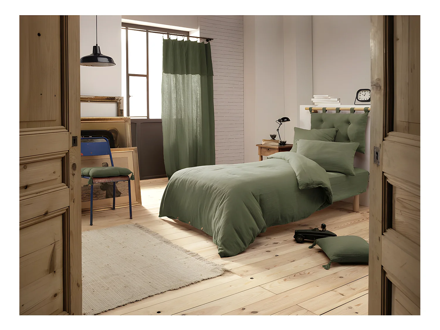 Pack housse de couette "Gaïa" toutes dimensions "Gaze de Coton"
