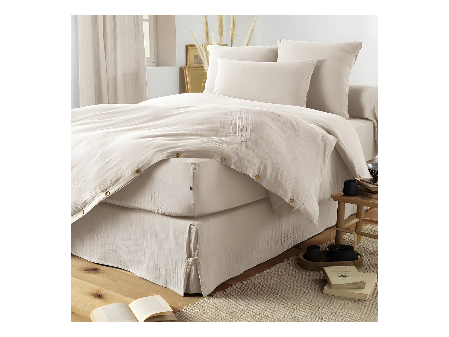 Pack housse de couette "Gaïa" toutes dimensions "Gaze de Coton"