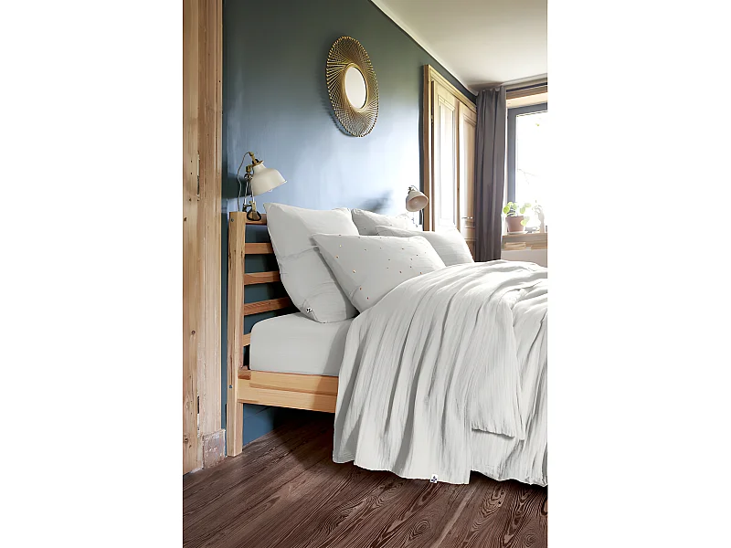 Parure de draps 4 pièces & 5 pièces "Gaïa" Gaze de Coton