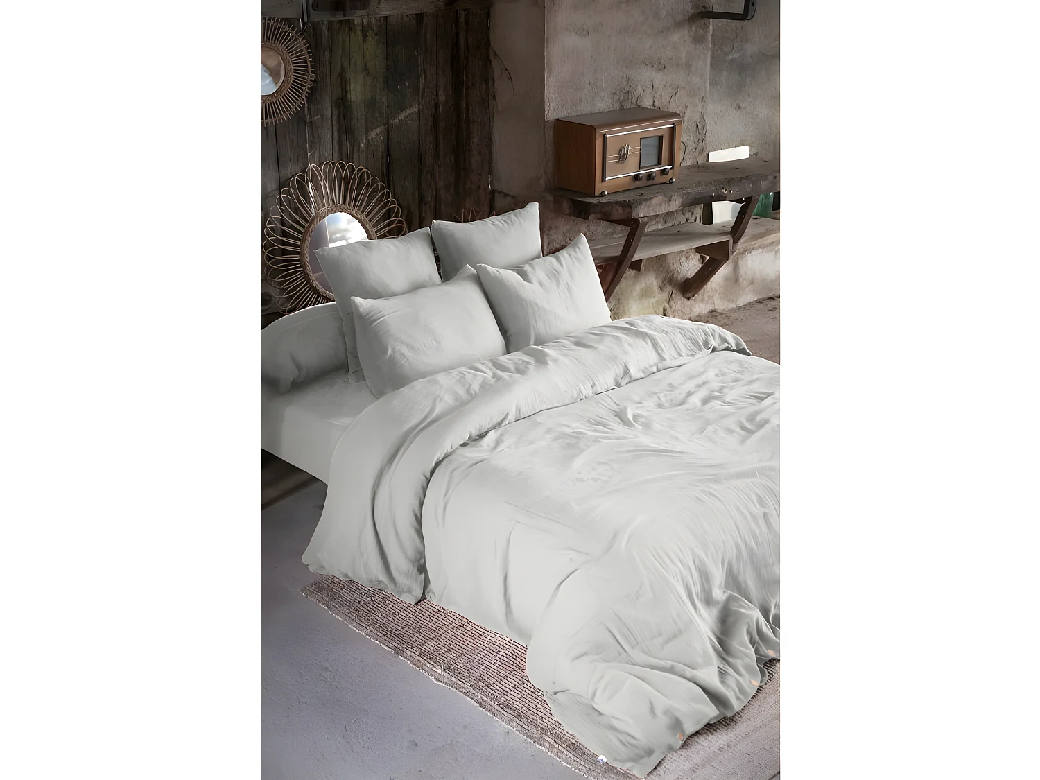 Parure de draps 4 pièces & 5 pièces "Gaïa" Gaze de Coton