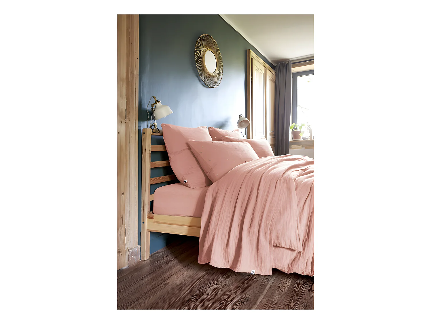 Parure de draps 4 pièces & 5 pièces "Gaïa" Gaze de Coton