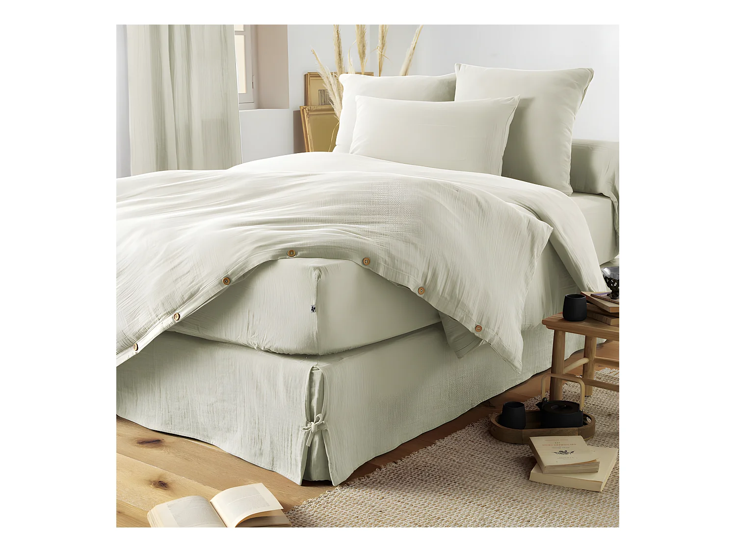 Pack housse de couette "Gaïa" toutes dimensions "Gaze de Coton"