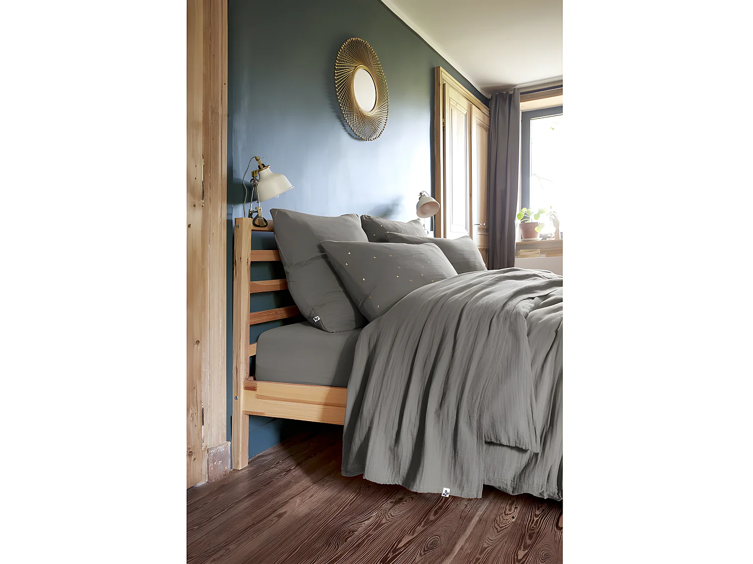 Parure de draps 4 pièces & 5 pièces "Gaïa" Gaze de Coton