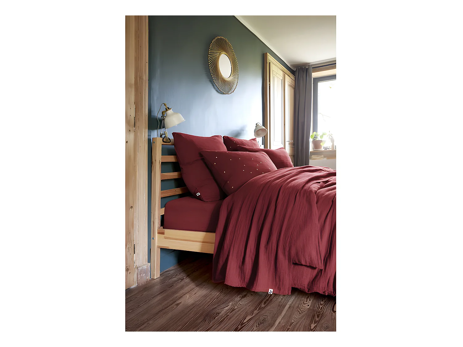 Parure de draps 4 pièces & 5 pièces "Gaïa" Gaze de Coton