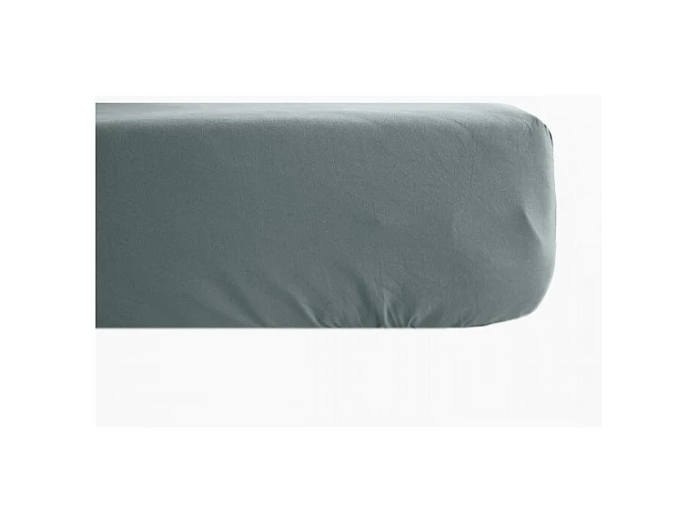 Drap housse percale pur coton peigné longues fibres 80 fils/cm² avec bonnet de 35 cm Vent du sud