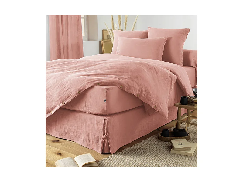 Drap housse "Gaïa" toutes dimensions "Gaze de Coton"
