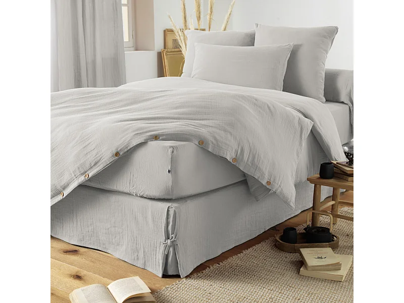 Drap housse "Gaïa" toutes dimensions "Gaze de Coton" l'Effet Papillon