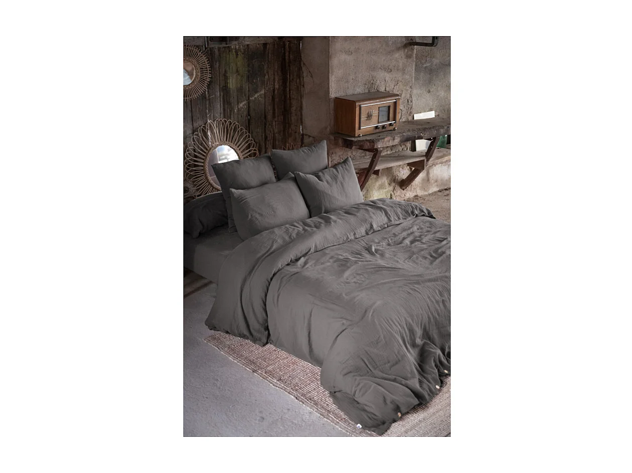 Drap housse "Gaïa" toutes dimensions "Gaze de Coton"