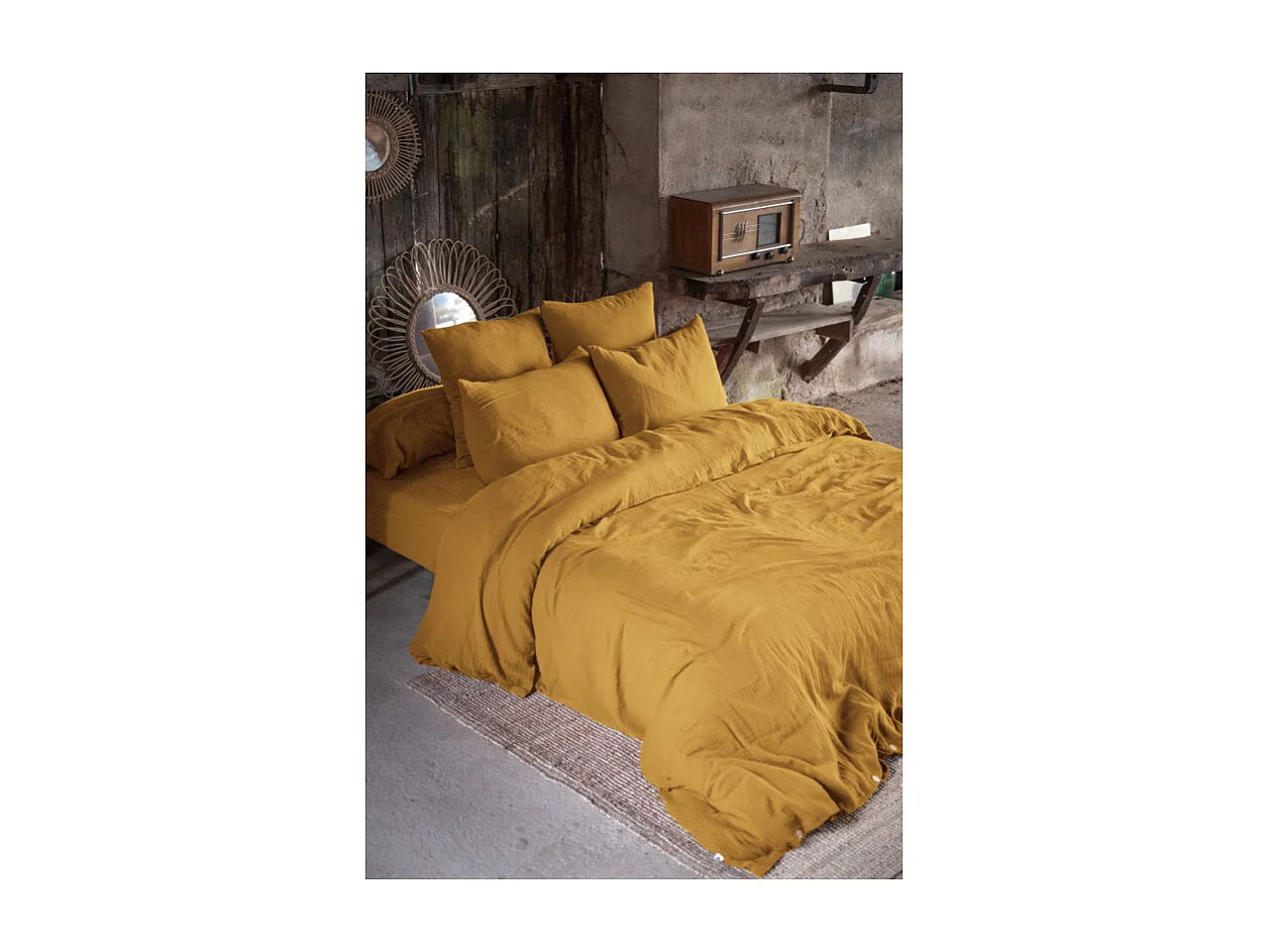 Drap housse "Gaïa" toutes dimensions "Gaze de Coton"