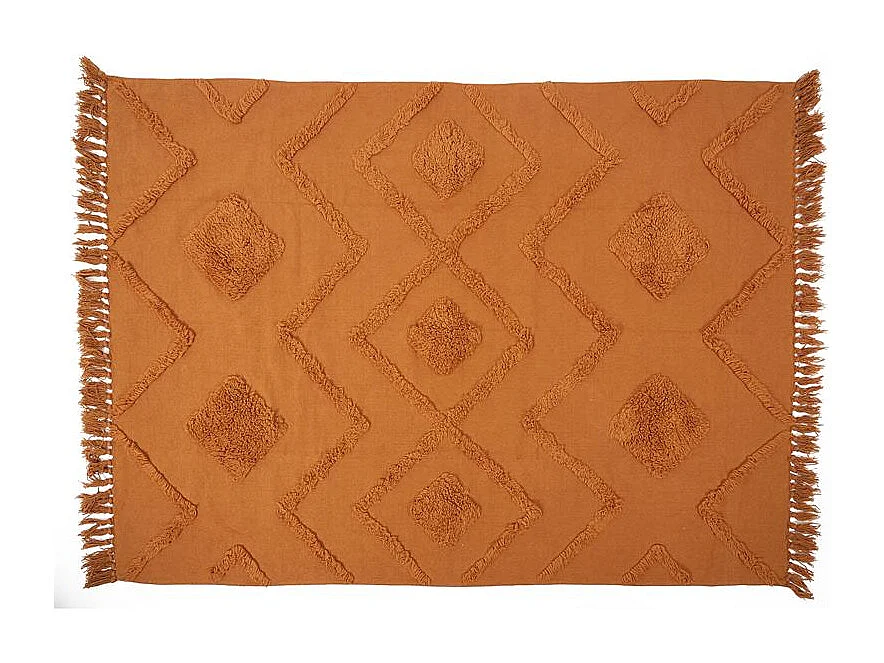 Tapis Ethinique Tufte Terracotta 120x170cm Orange