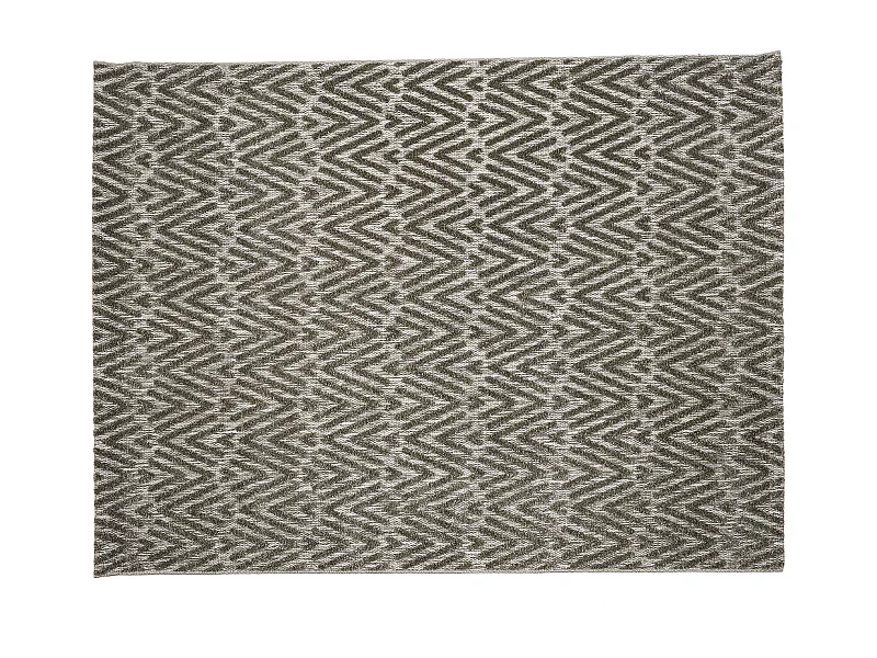 Tapis Nairobi Relief 150x200cm Blanc, Noir