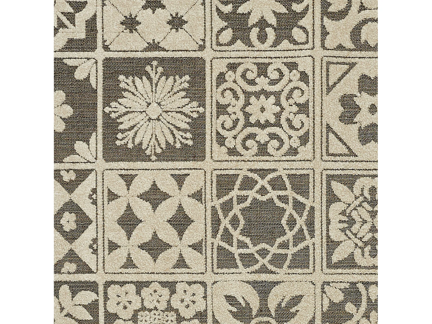 Tapis Lisbonne Relief 150x200cm Blanc, Noir