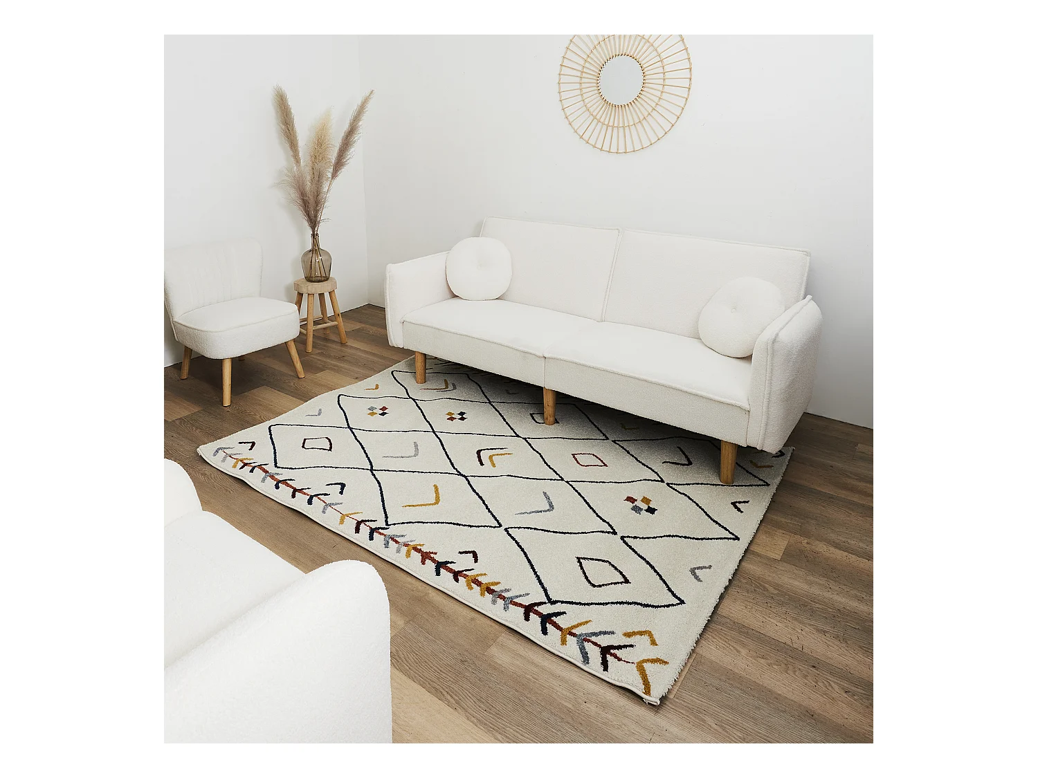 Tapis Djerba Berbere 150x200cm Multicolore