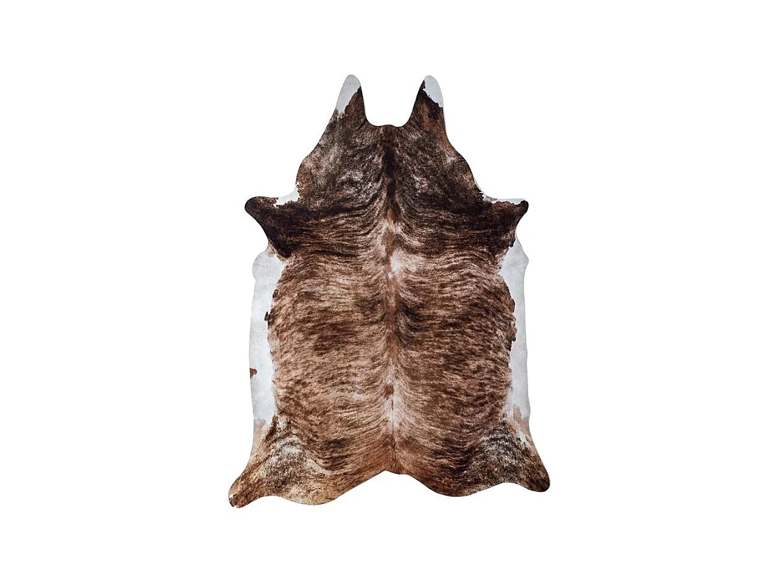 Tapis Imitation Peau De Vache 120x158cm Marron