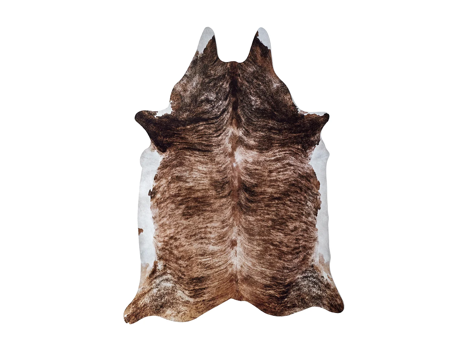 Tapis Imitation Peau De Vache 120x158cm Marron