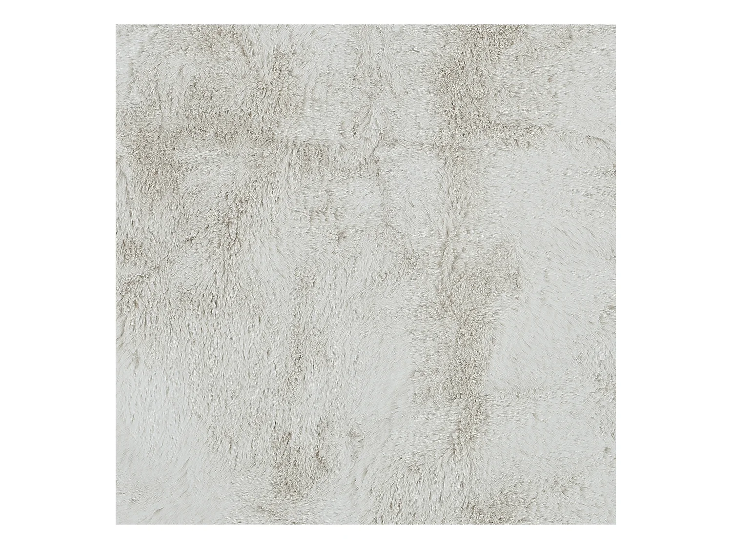 Tapis Imitation Fourrure Poil Fin Ecru 60x90cm