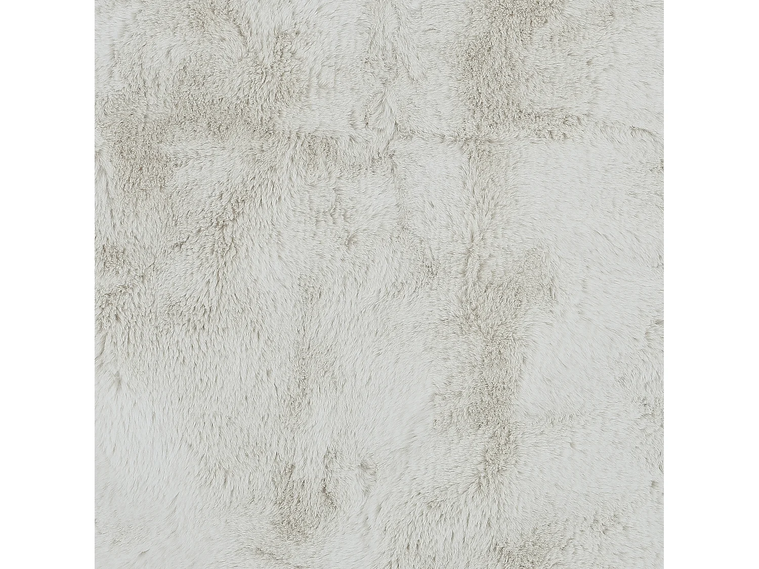 Tapete de Pele Sintética de Pêlo Fino Ecru 60x90cm Branco Marfim Decoração Aconchegante