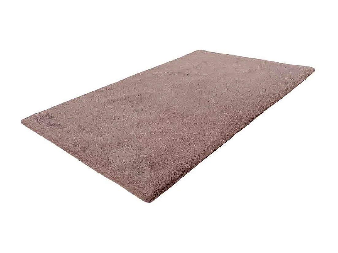 Tapis de Bain Fait à la Main "Rabbit" Rose 65 x 100 cm