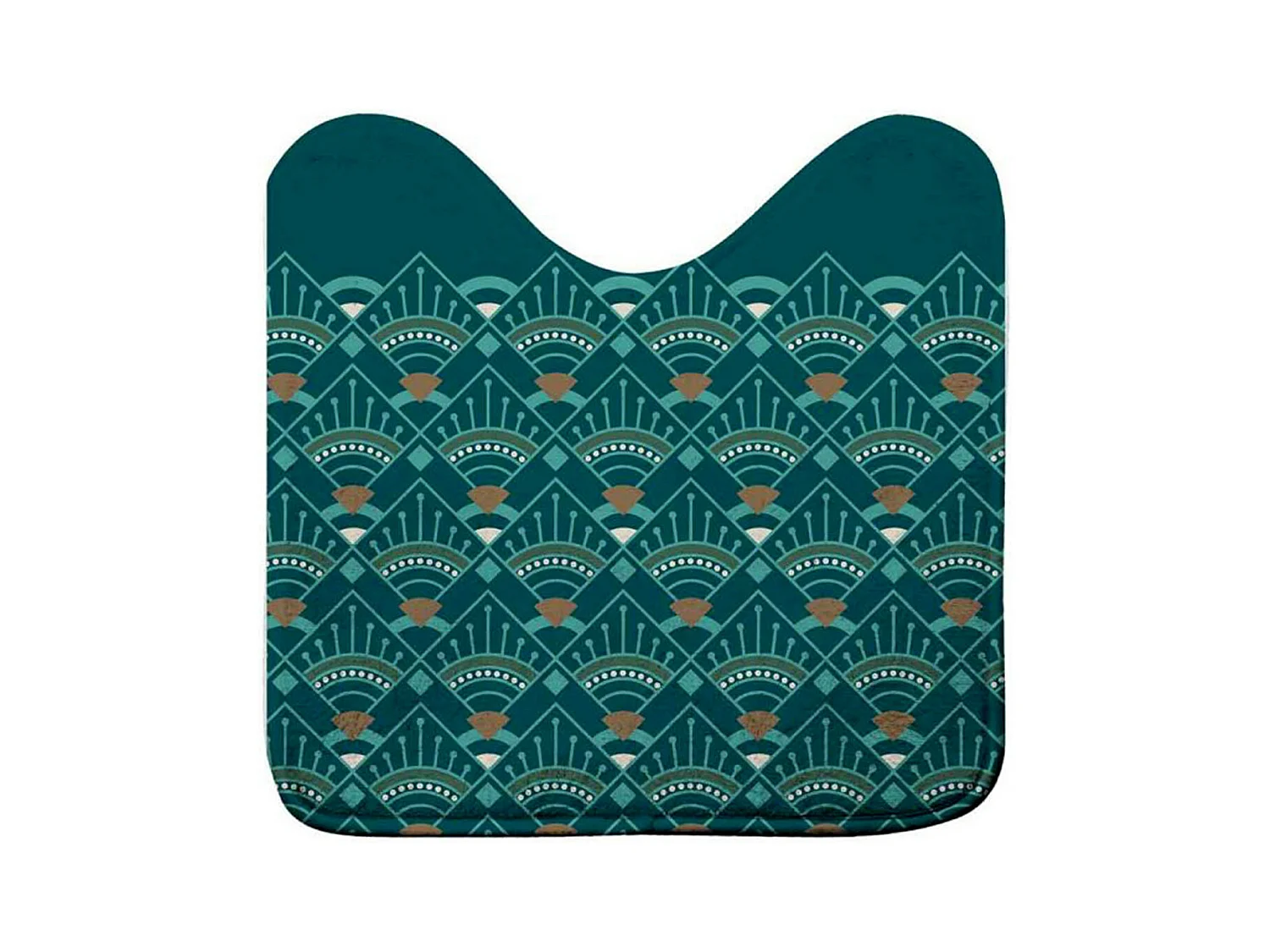 Tapis WC Imprimé "Imperia" 45x45cm Vert