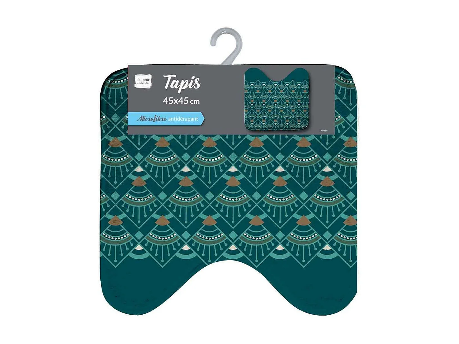 Tapis WC Imprimé "Imperia" 45x45cm Vert