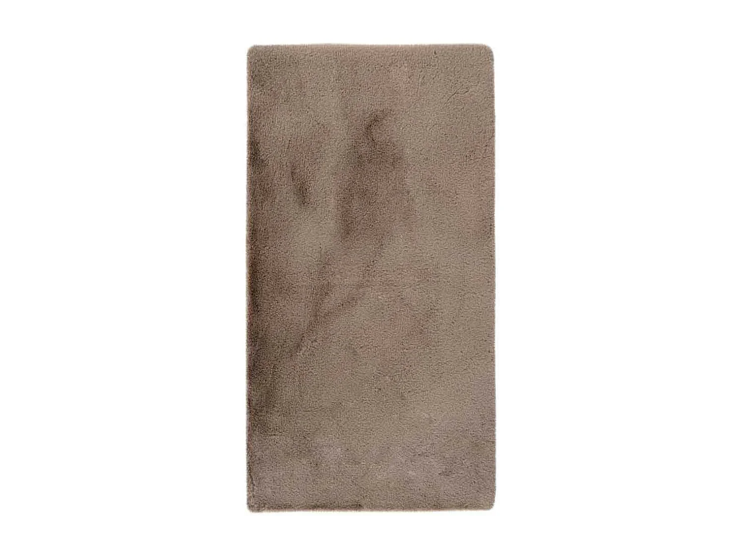 Tapis de Bain Fait à la Main "Rabbit" Beige Foncé 65 x 100 cm