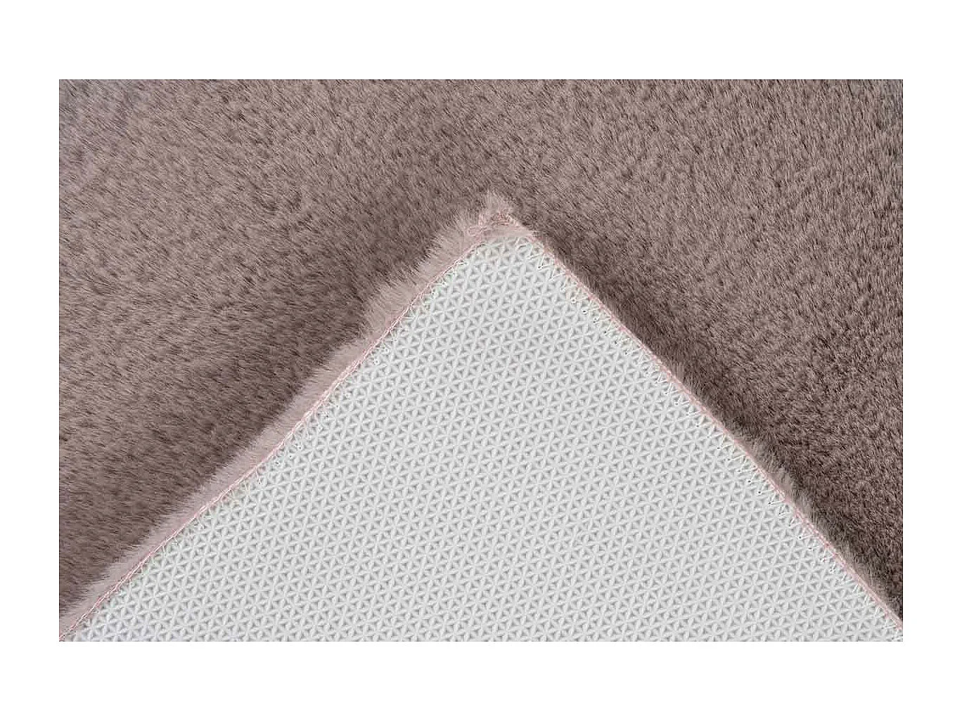 Tapis de Bain Fait à la Main "Rabbit" Rose 50 x 90 cm