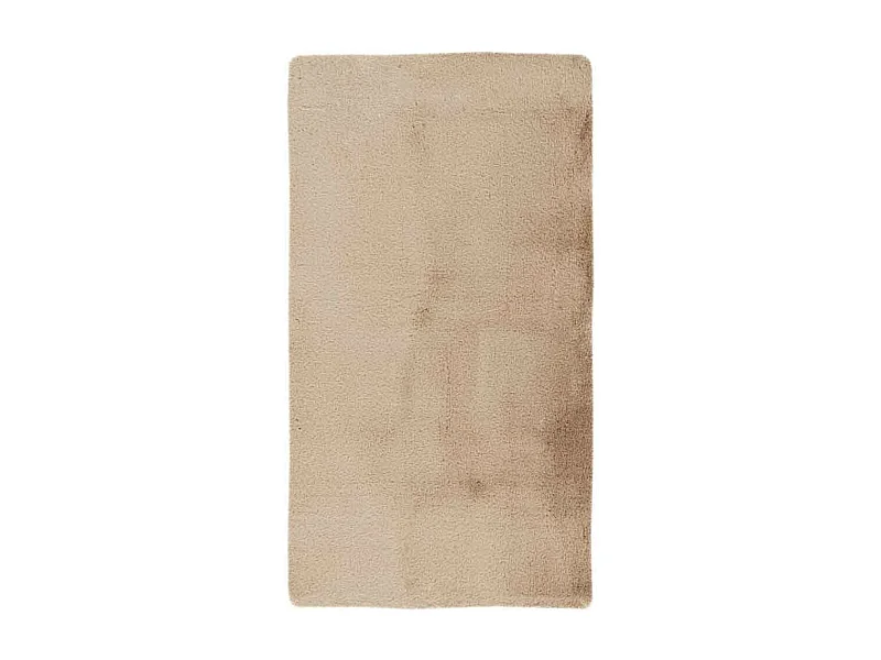 Tapis de Bain Fait à la Main "Rabbit" Beige 65 x 100 cm