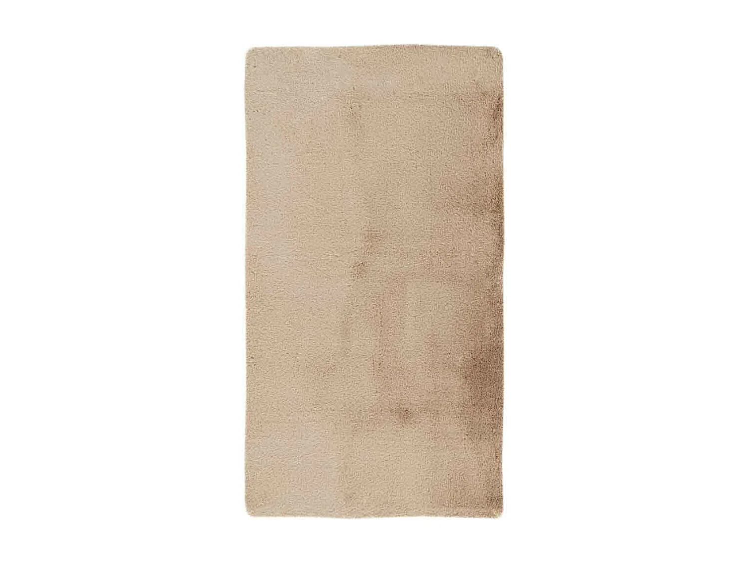 Tapis de Bain Fait à la Main "Rabbit" Beige 65 x 100 cm