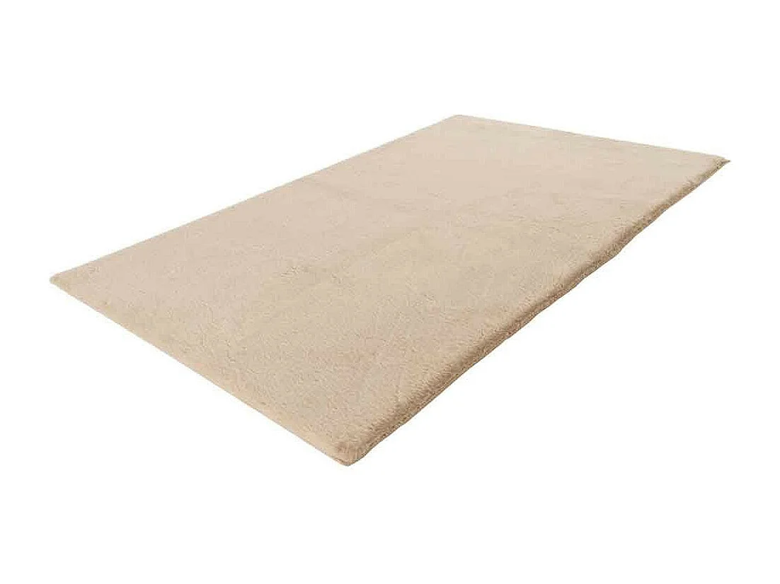 Tapis de Bain Fait à la Main "Rabbit" Beige 65 x 100 cm