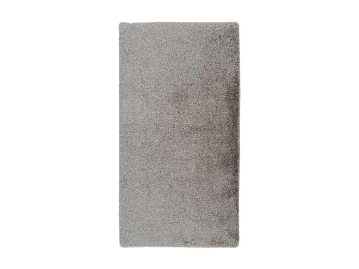 Tapis de Bain Fait à la Main "Rabbit" Gris Clair 50 x 90 cm