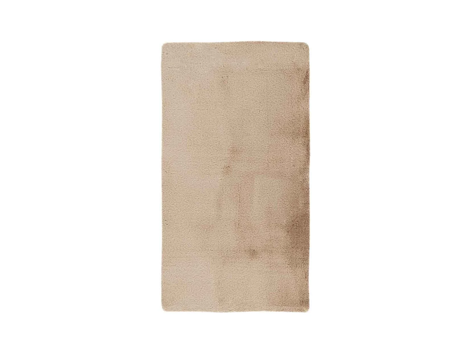 Tapis de Bain Fait à la Main "Rabbit" Beige 50 x 90 cm