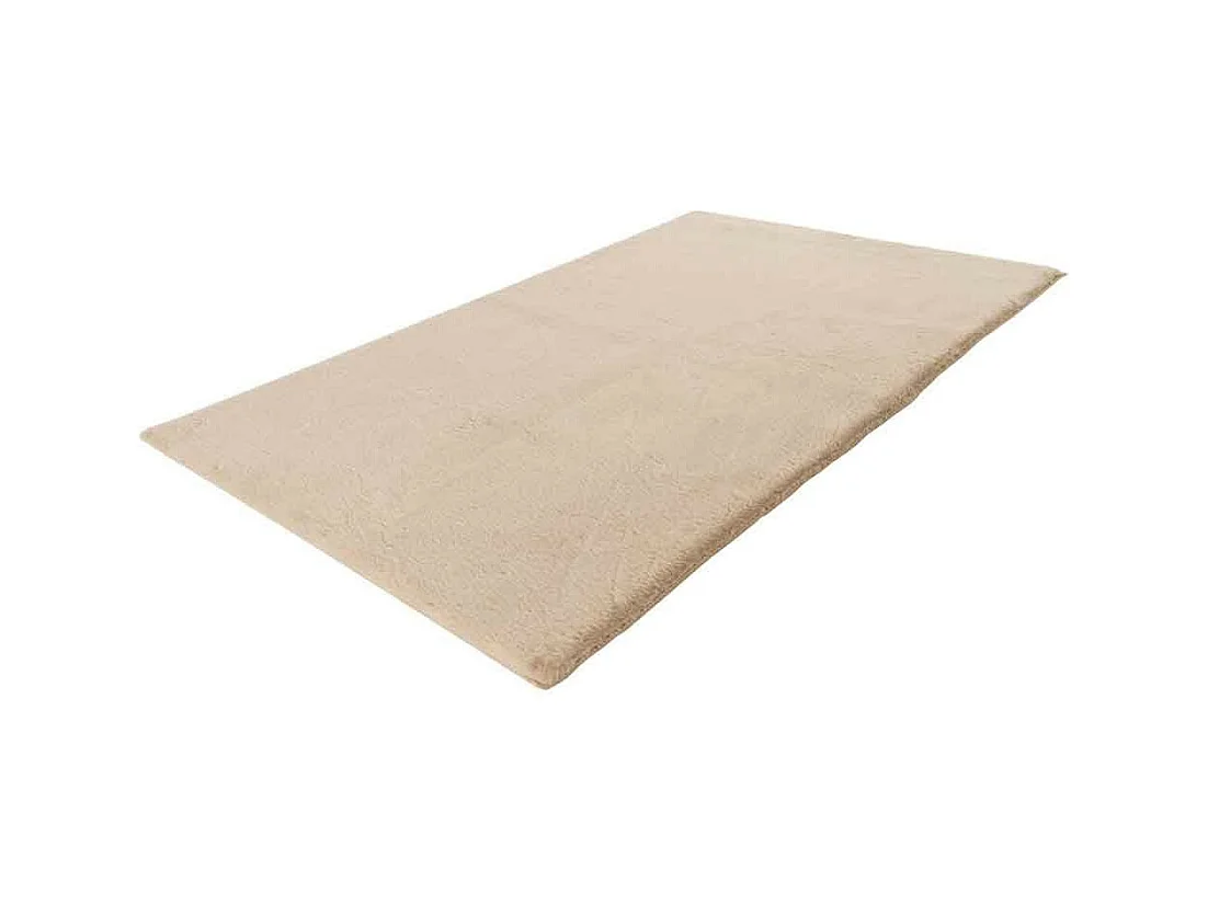Tapis de Bain Fait à la Main "Rabbit" Beige 50 x 90 cm