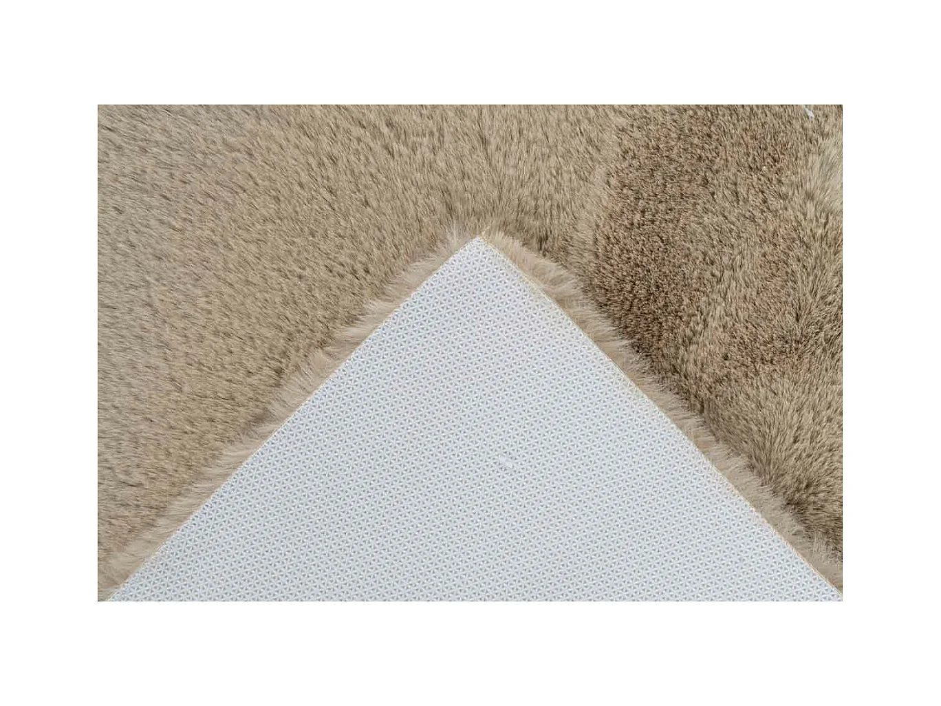 Tapis de Bain Fait à la Main "Rabbit" Beige 50 x 90 cm