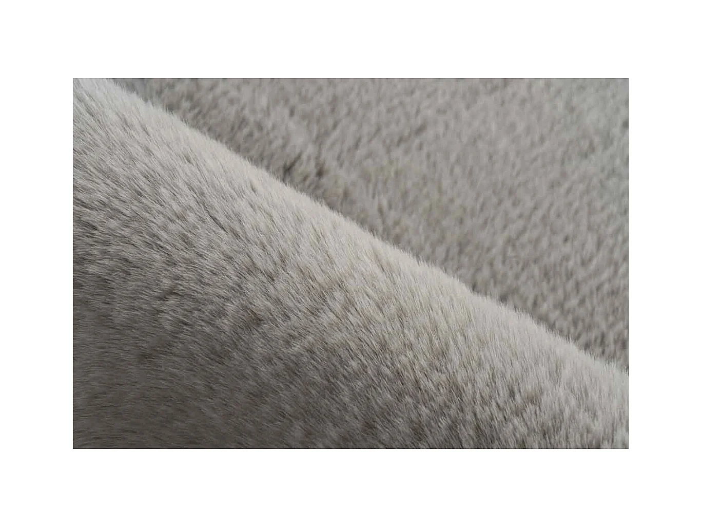 Tapis de Bain Doux Antidérapant "Rabbit" Gris Clair 65 x 100 cm