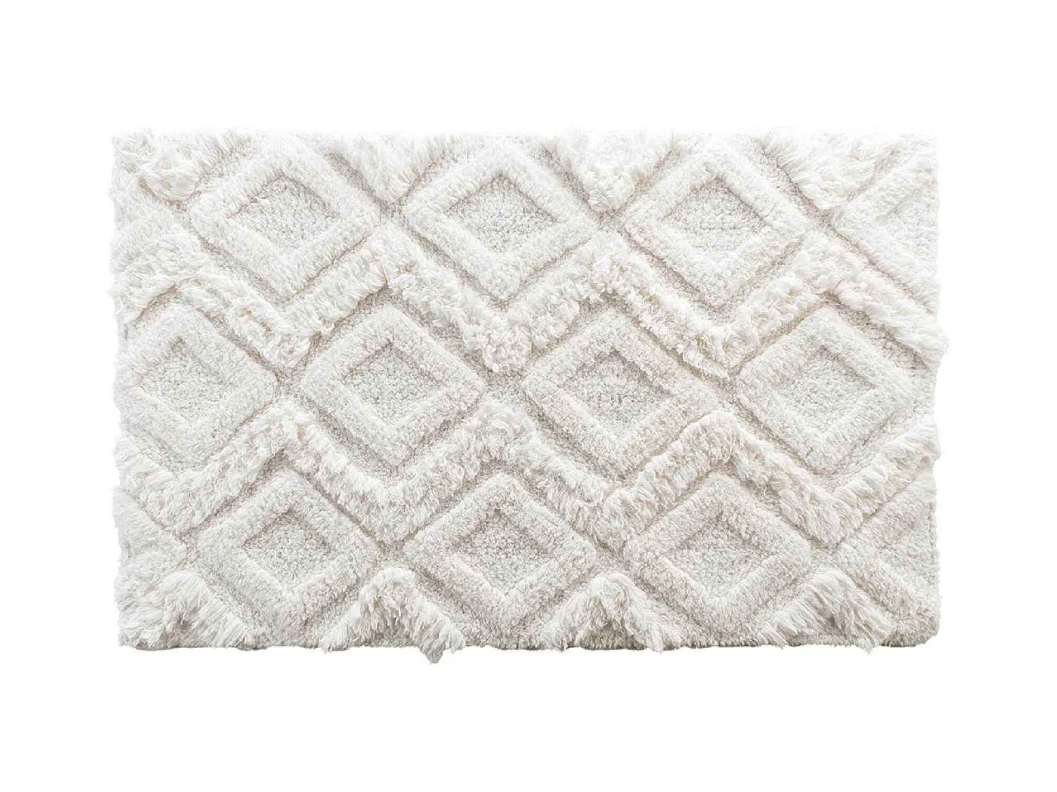 Tapis de Salle de Bain "Ikatis" 50x80cm Blanc