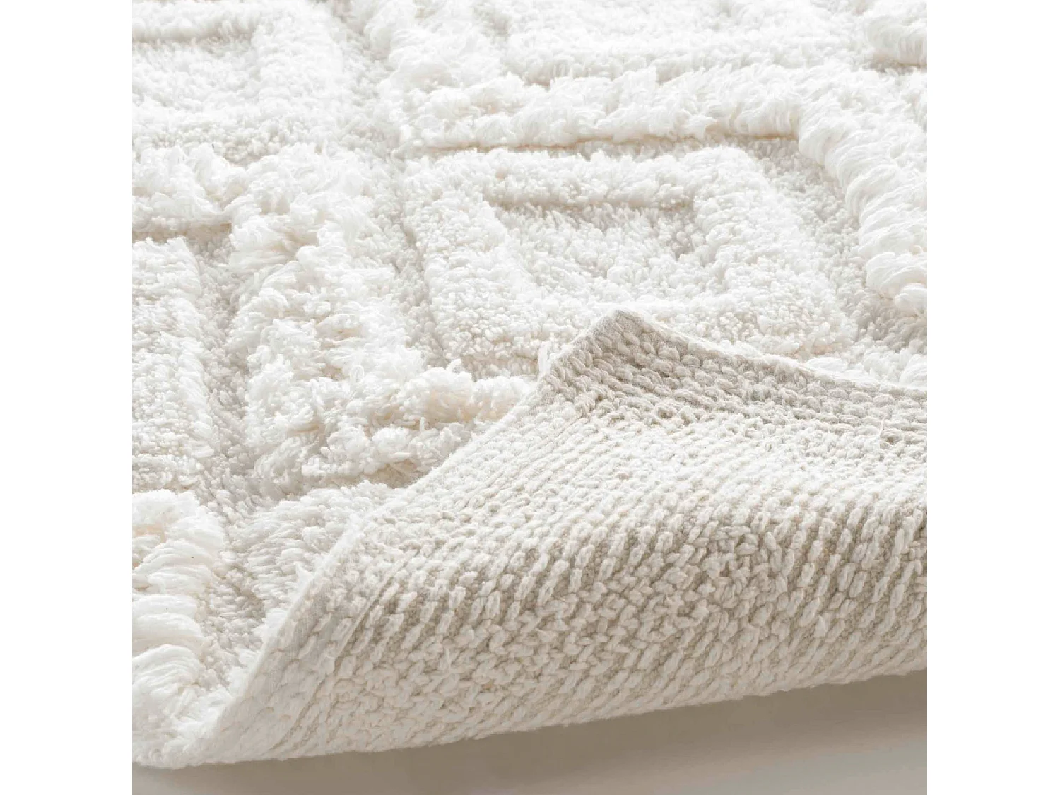 Tapis de Salle de Bain "Ikatis" 50x80cm Blanc