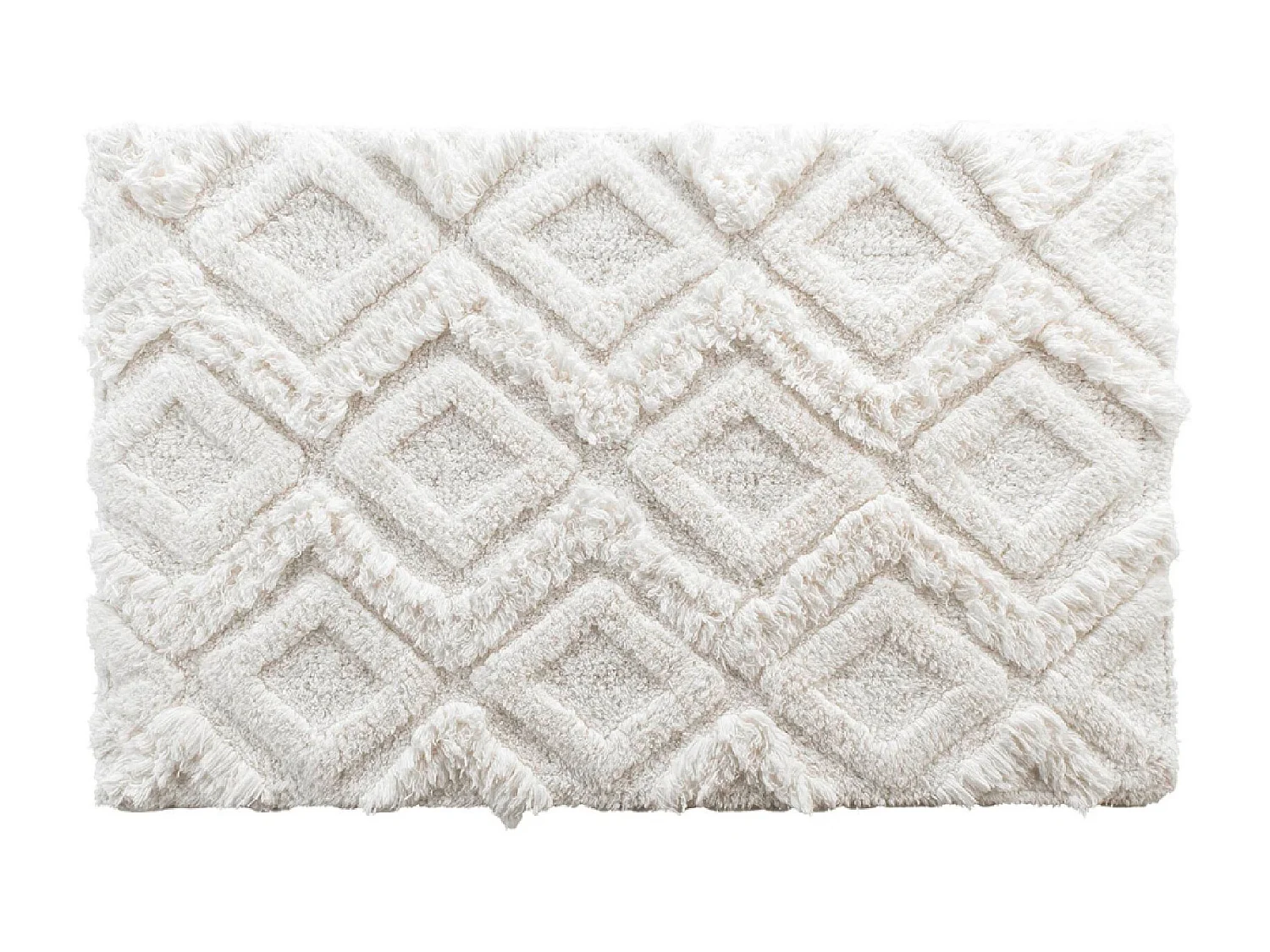 Tapis de Salle de Bain "Ikatis" 50x80cm Blanc