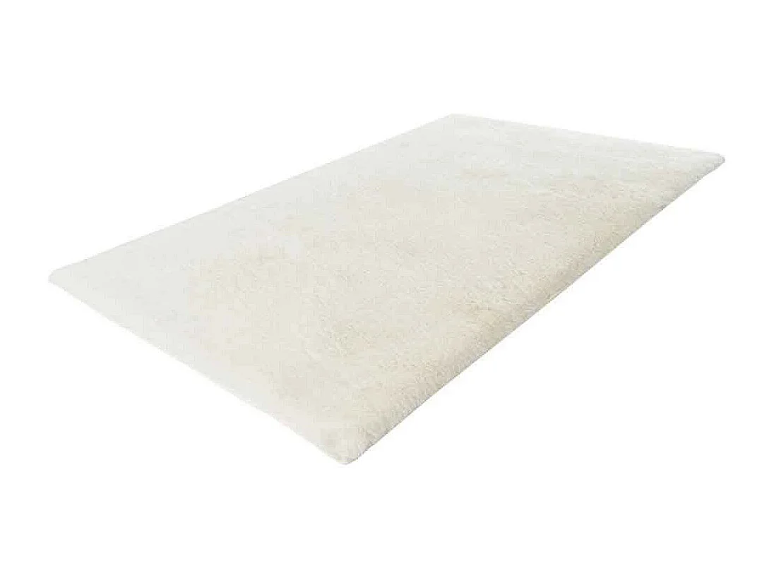 Tapis de Bain Fait à la Main "Rabbit" Blanc 65 x 100 cm