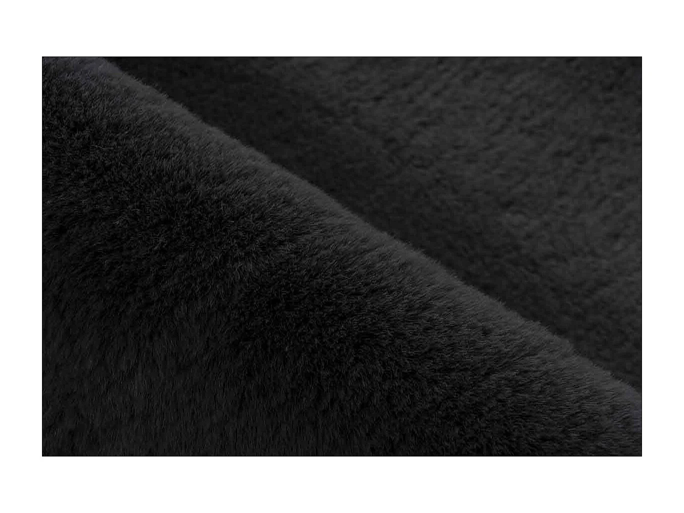 Tapis de Bain Fait à la Main "Rabbit" Gris Foncé 70 x 130 cm