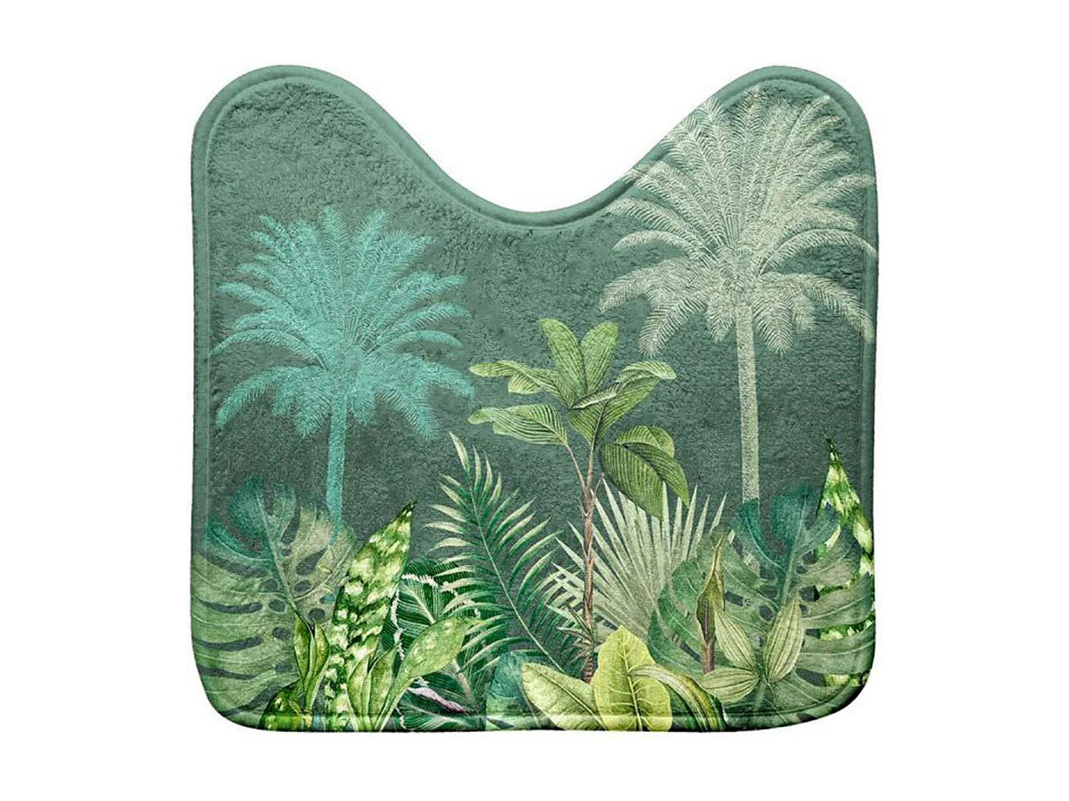 Tapis Contour WC "Vagabonde" 45x45cm Kaki