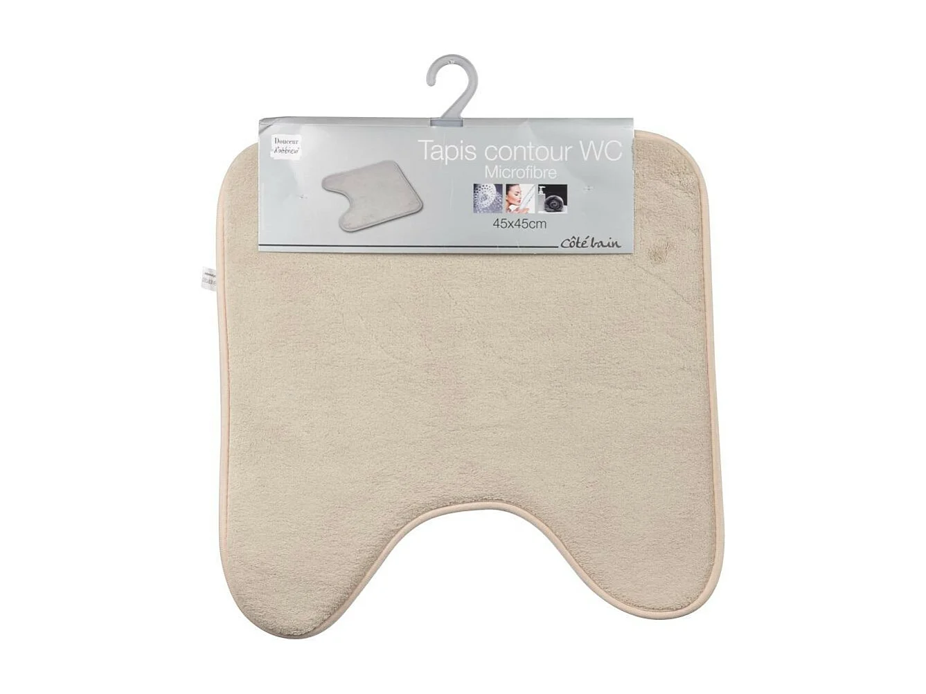 Tapis Contour WC "Vitamine II" 45x45cm Taupe