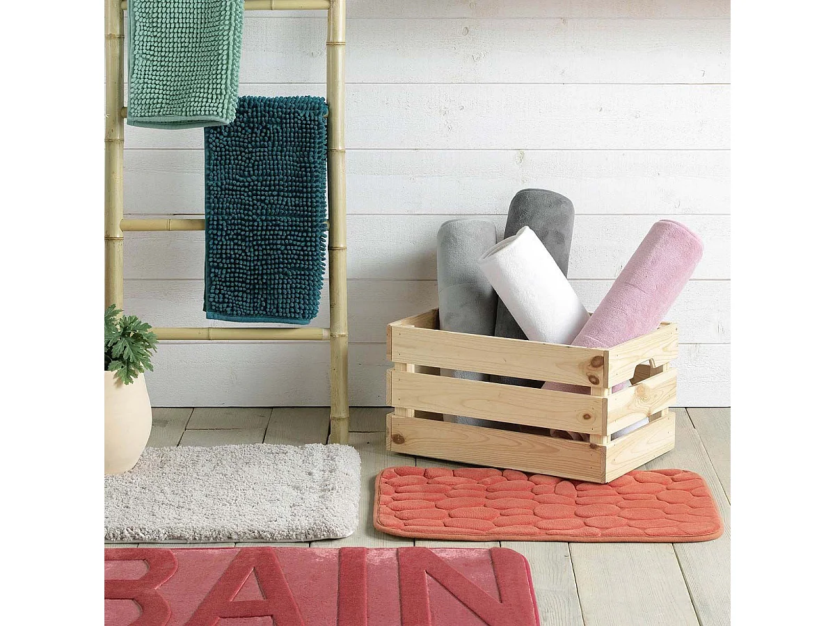 Tapis Contour WC "Vitamine" 45x45cm Framboise