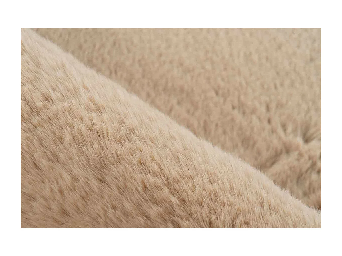 Tapis de Bain Doux Antidérapant "Rabbit" Beige 65 x 100 cm