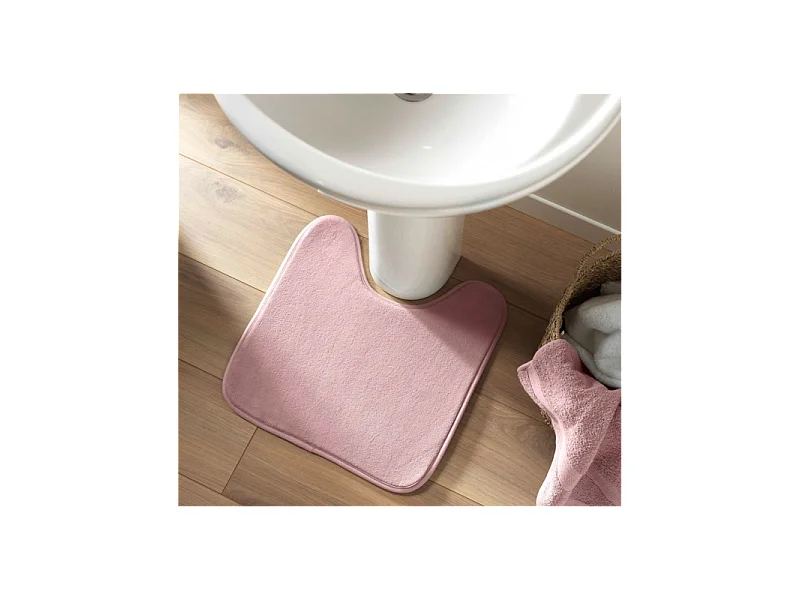 Tapis Contour WC "Vitamine II" 45x45cm Rose