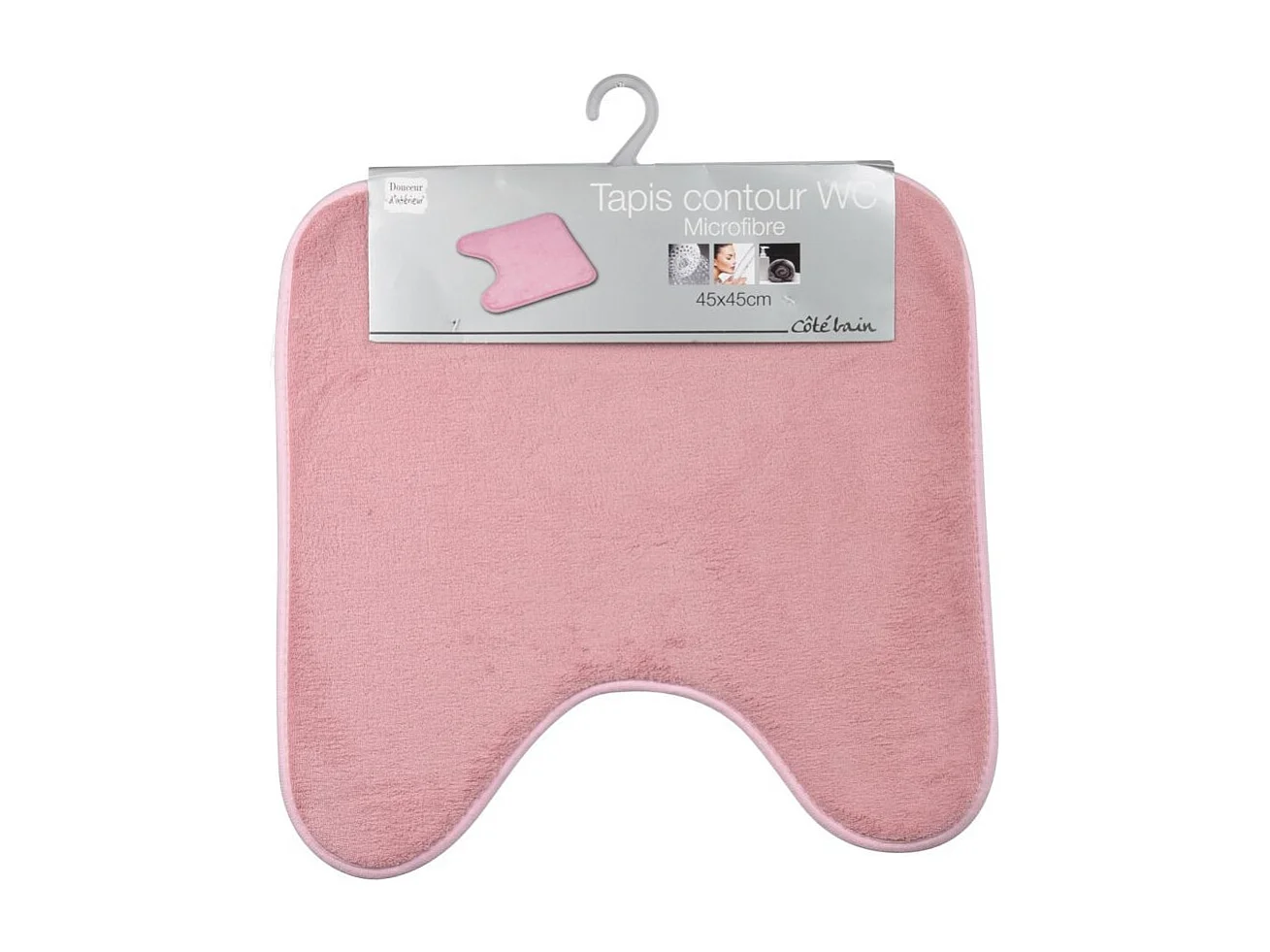 Tapis Contour WC "Vitamine II" 45x45cm Rose
