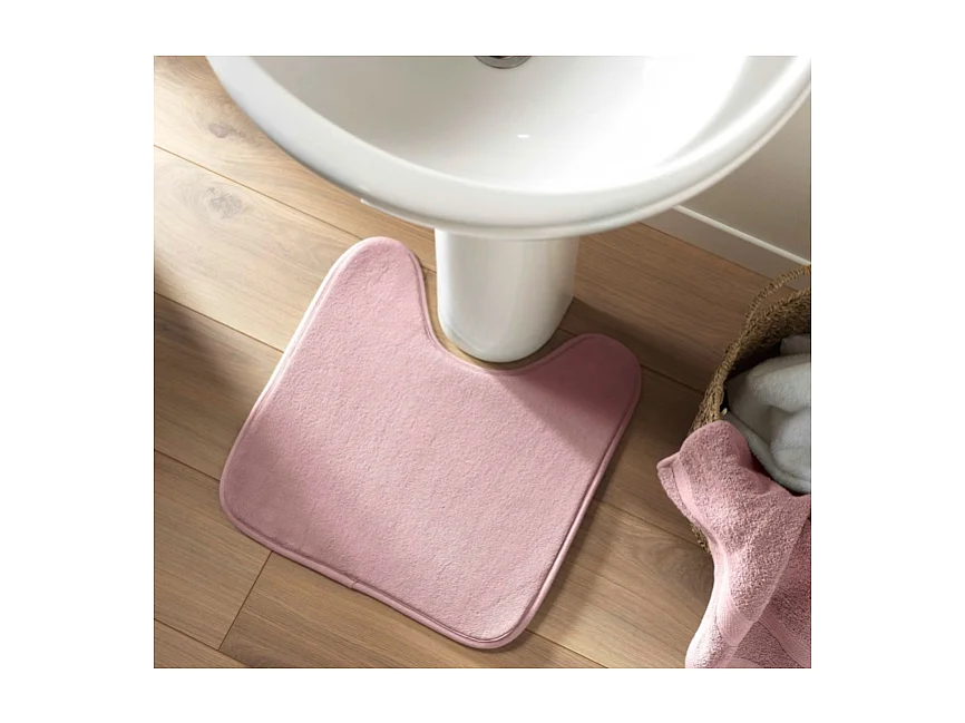 Tapis Contour WC "Vitamine II" 45x45cm Rose