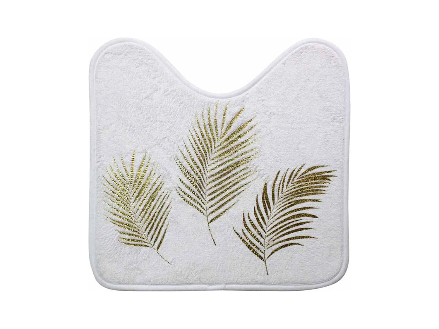 Tapis Contour WC Imprimé "Orbella" 45x45cm Blanc