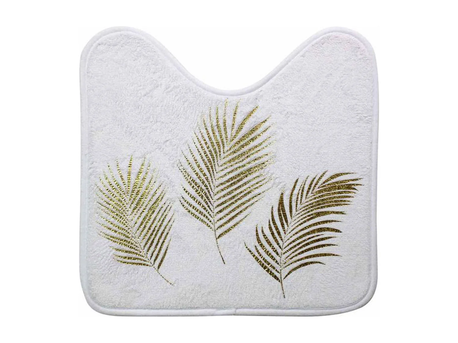 Tapis Contour WC Imprimé "Orbella" 45x45cm Blanc